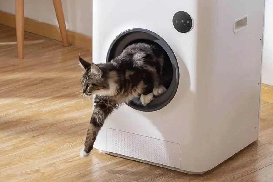 electric self cleaning litter box